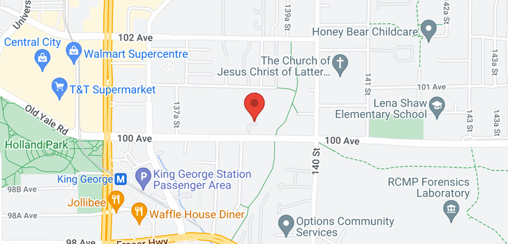 map of 204 13863 100 AVENUE